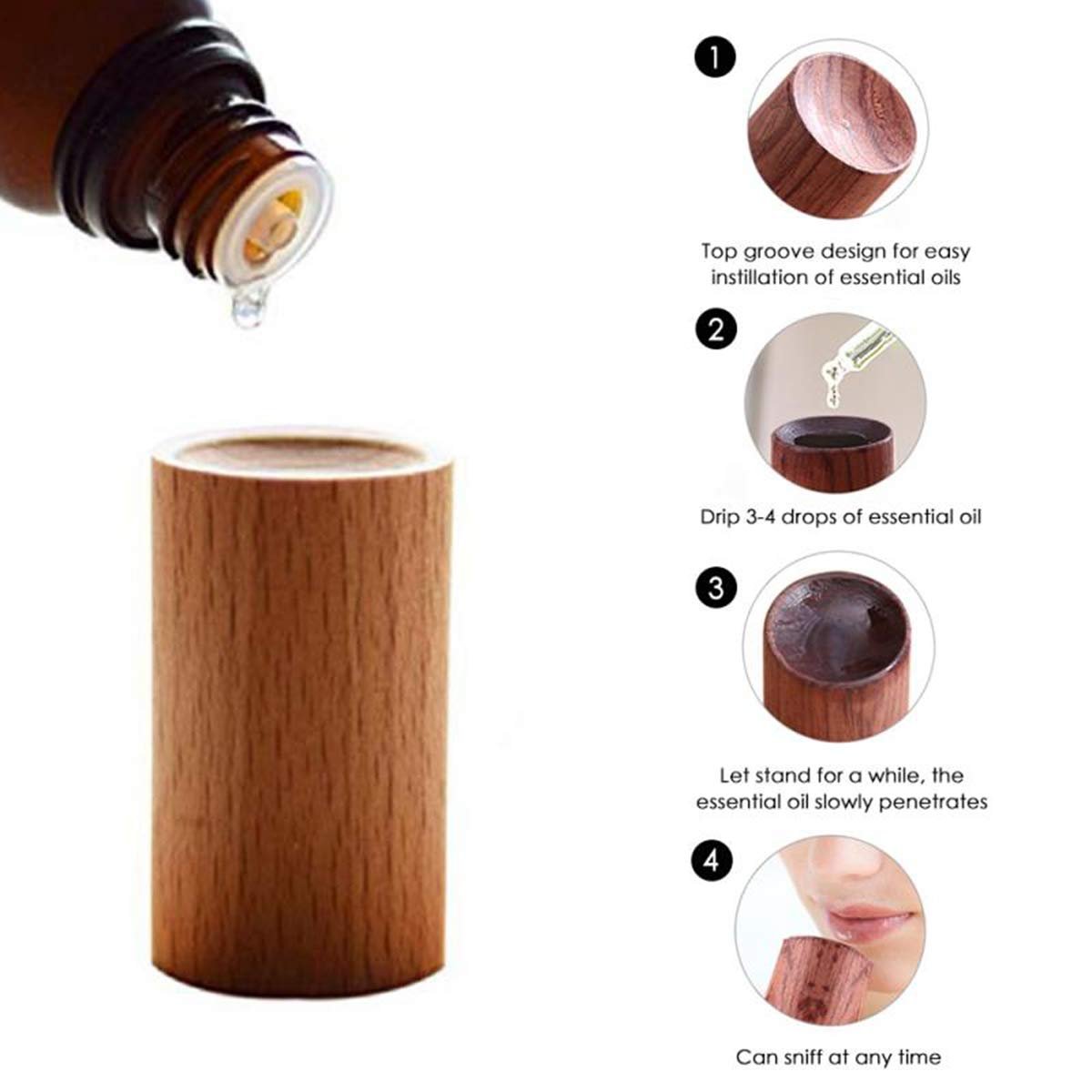 Wooden Essential Oil Diffuser ( 5PCS )