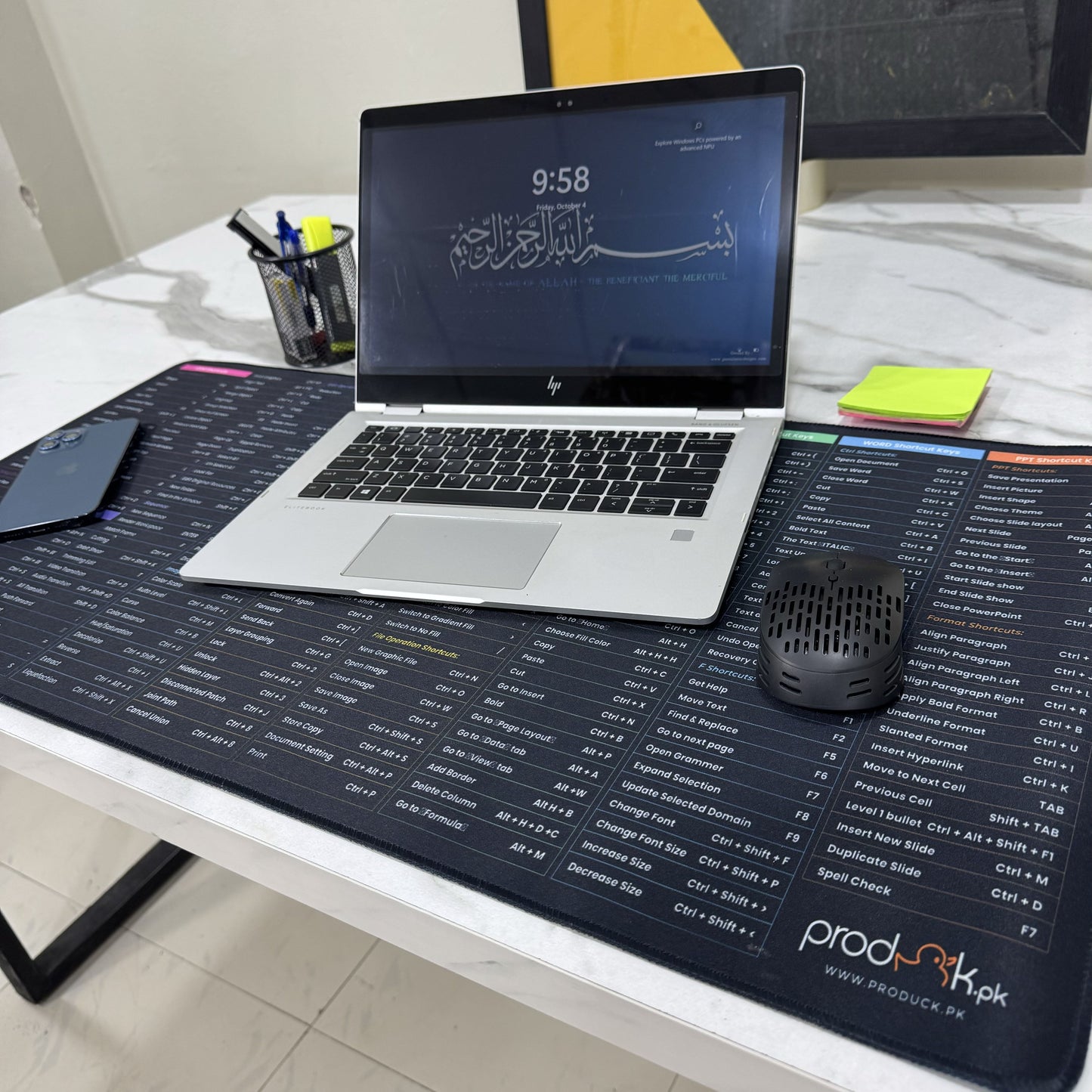 Anti-slip Keyboard Pad with Office And Adobe Software Shortcuts