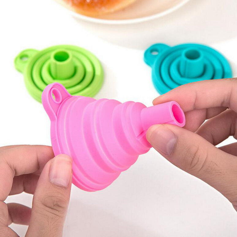 Foldable Silicone Funnel (pack of 3 )