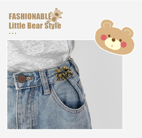 Cute Bear Clips for Pants (Pack of 2)