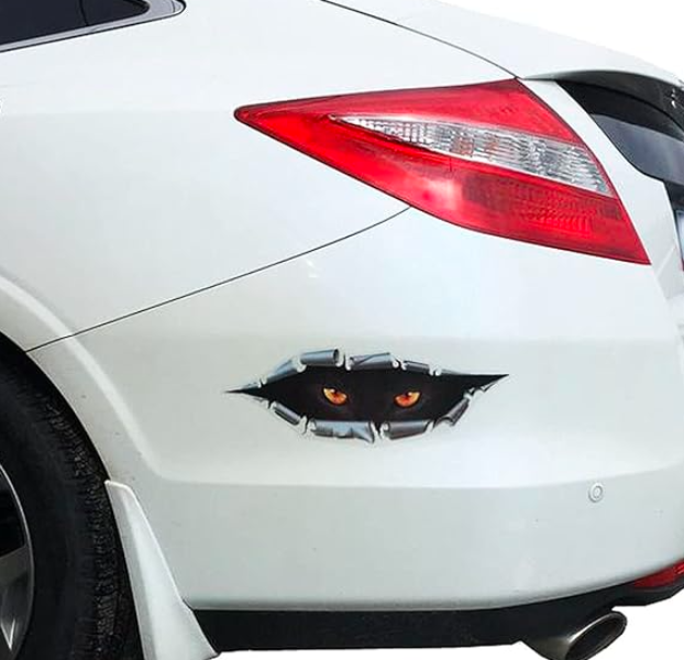 Cat Eyes Peeking Car Stickers