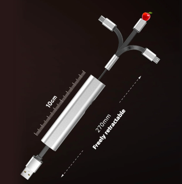 3-in-1 Retractable Cable